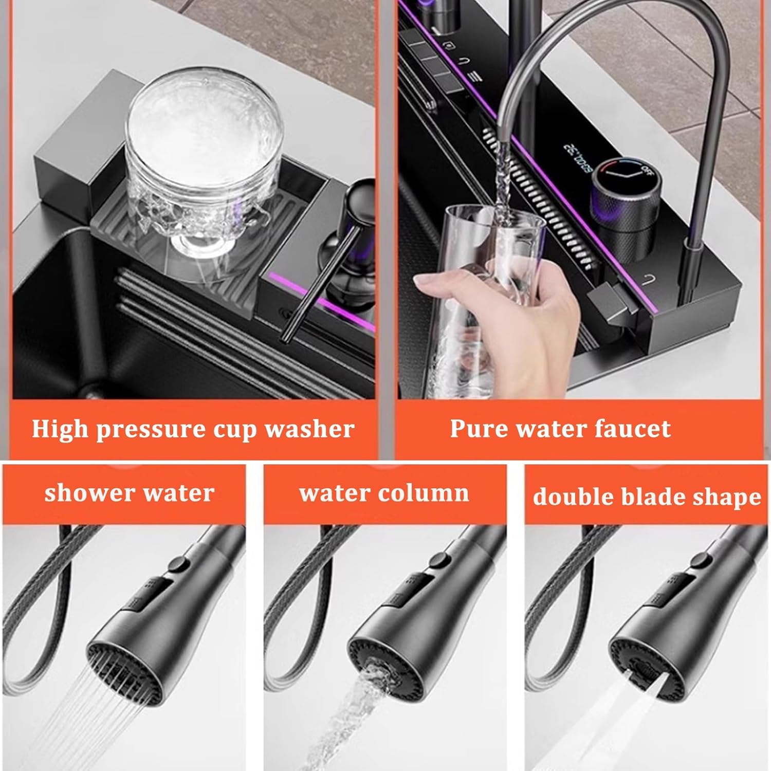 Multifunctional-Waterfall-Kitchen-Sink-Combo-Stainless-Steel-304-