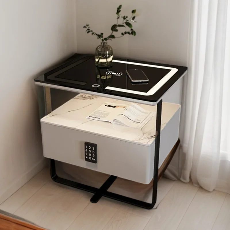 Nordic nightstand for living room, Coffee Tables, small side tables for bedroom sofa. Elegant and Luxurious Nightstand