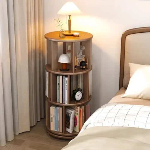 360° rotating bookshelf